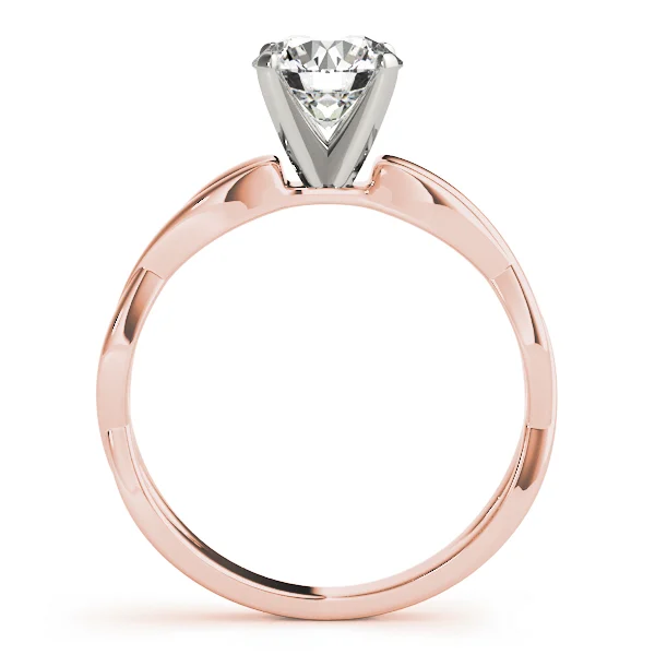 Twisted Shank Solitaire Engagement Ring - Image 8