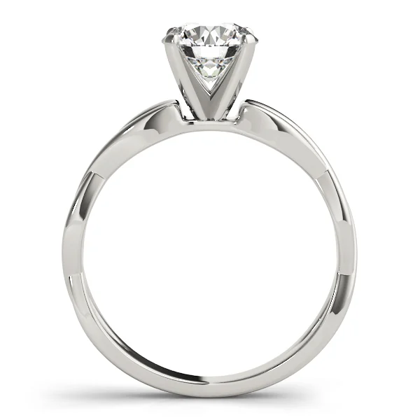 Twisted Shank Solitaire Engagement Ring - Image 2