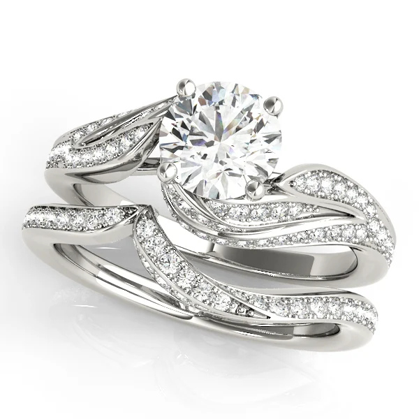 Bypass Swirled Round Engagement Ring - Image 3