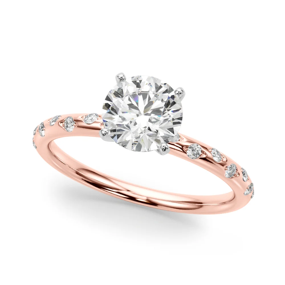 Scattered Diamond Engagement Ring - Image 9