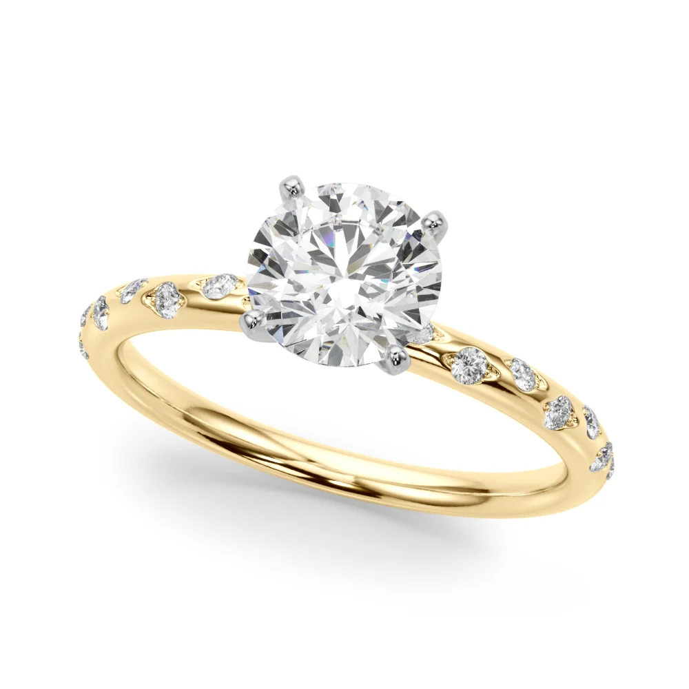 Scattered Diamond Engagement Ring - Image 5