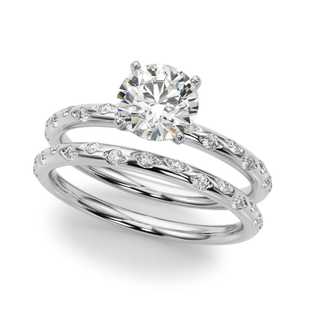 Scattered Diamond Engagement Ring - Image 3