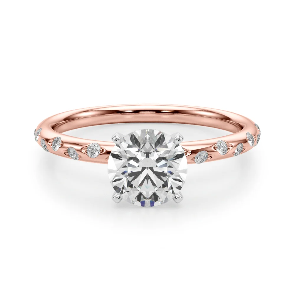 Scattered Diamond Engagement Ring - Image 12