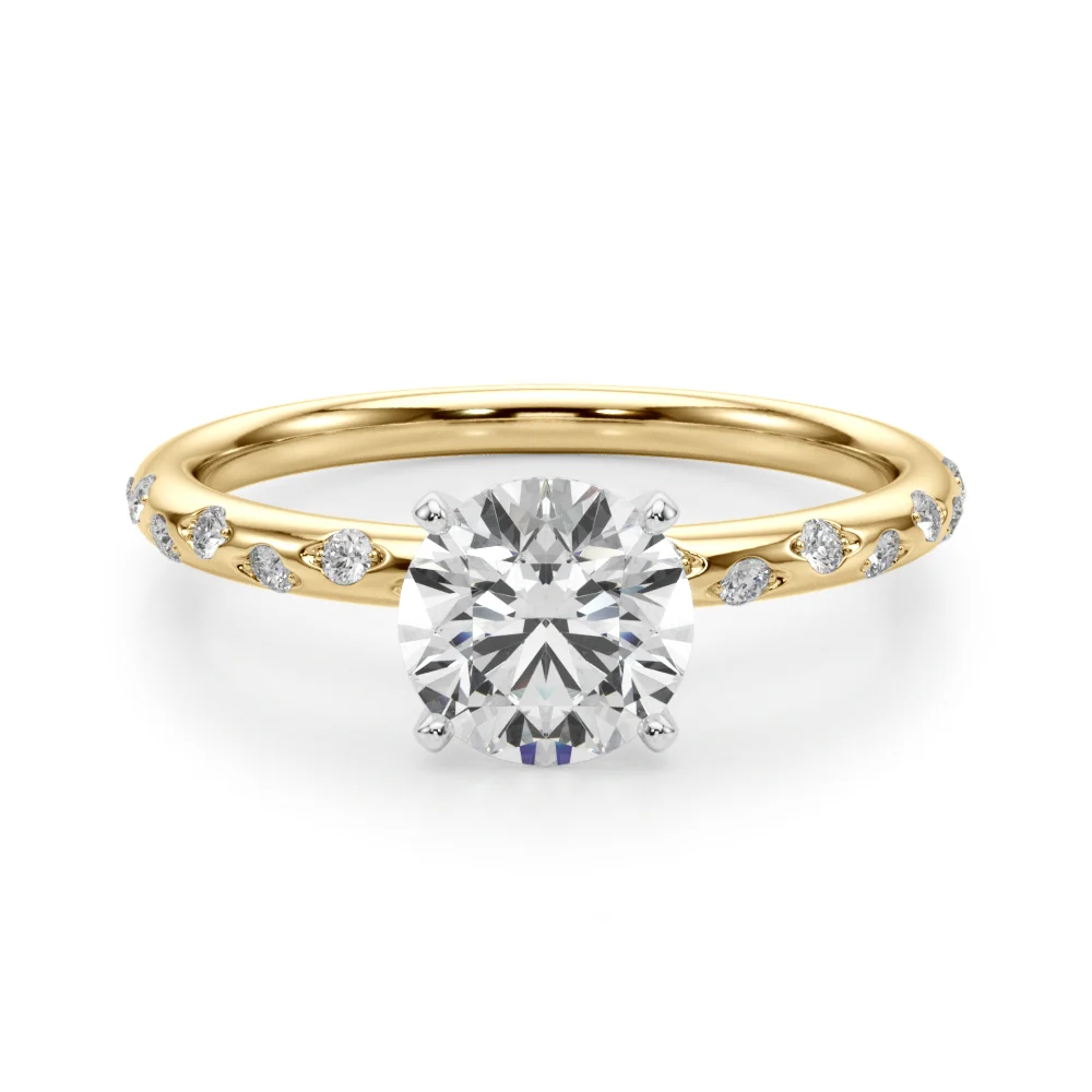 Scattered Diamond Engagement Ring - Image 8