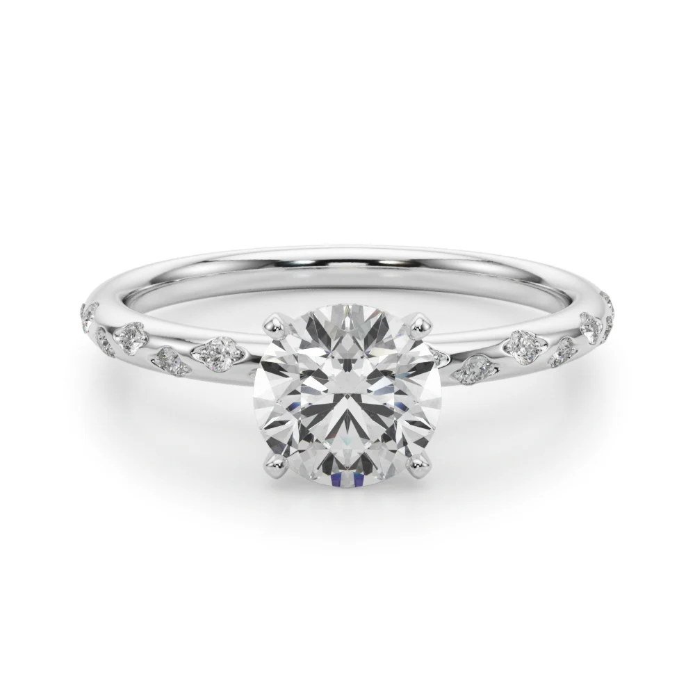 Scattered Diamond Engagement Ring - Image 4