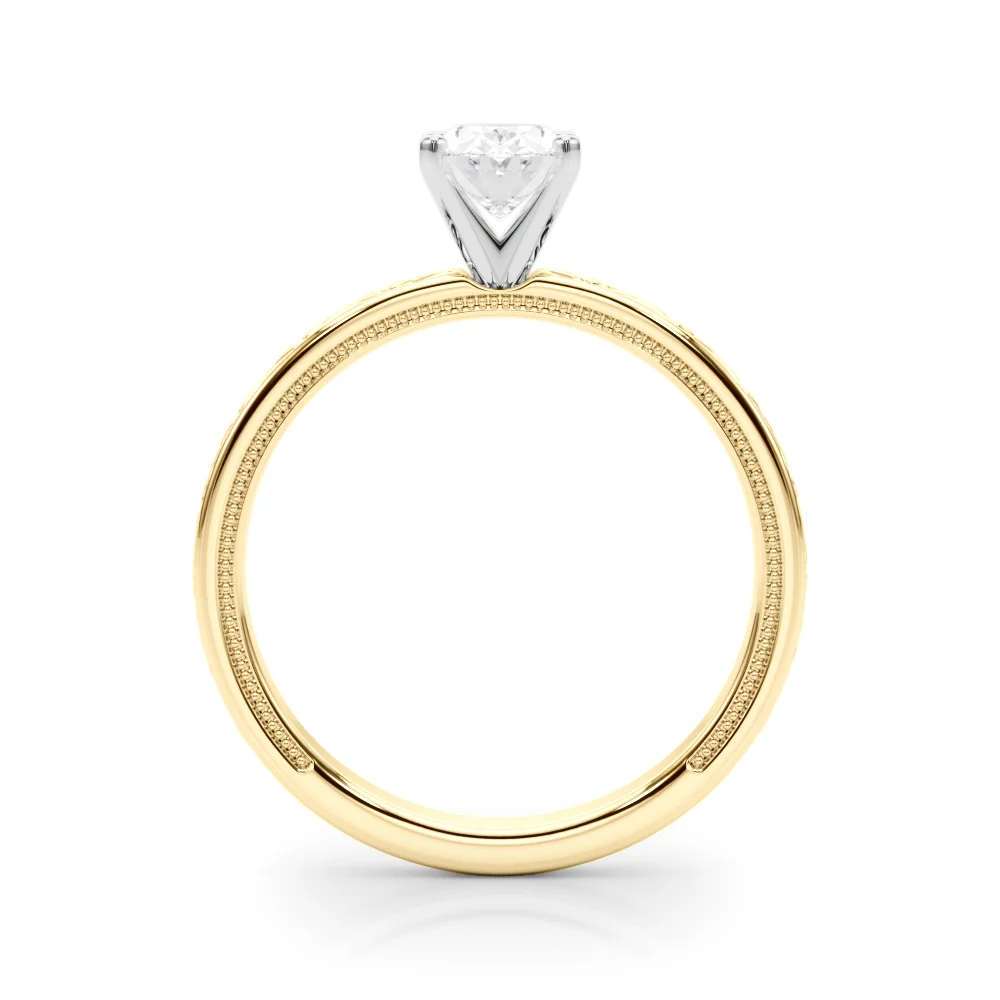 Vintage Style Heart Carved Engagement Ring - Image 42