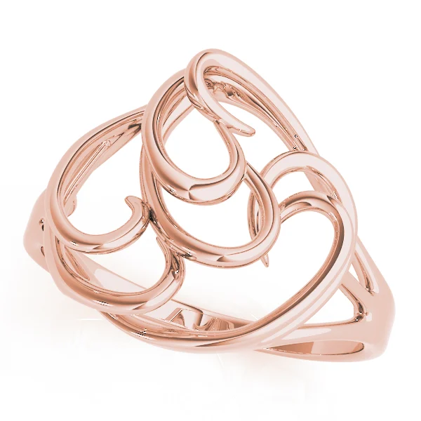 Freeform Solitaire Engagement Ring - Image 9