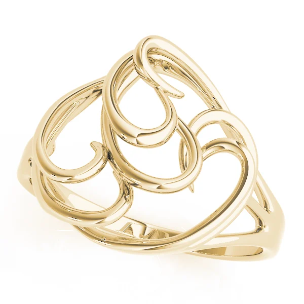 Freeform Solitaire Engagement Ring - Image 5