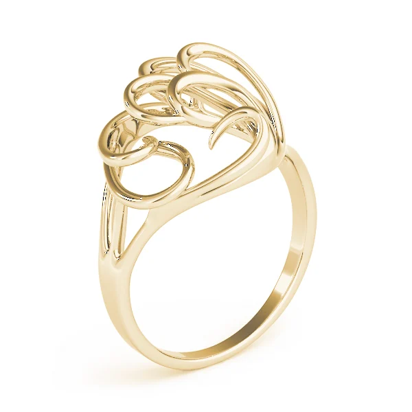 Freeform Solitaire Engagement Ring - Image 8
