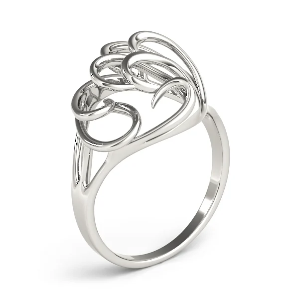 Freeform Solitaire Engagement Ring - Image 4