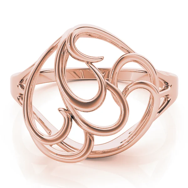 Freeform Solitaire Engagement Ring - Image 11