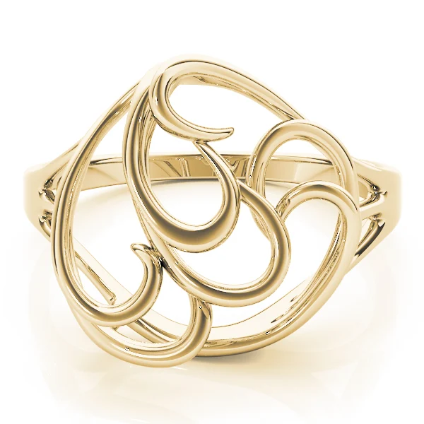 Freeform Solitaire Engagement Ring - Image 7