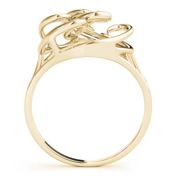 Freeform Solitaire Engagement Ring - Image 6