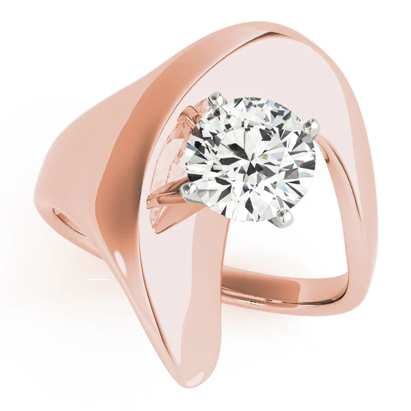 Solitaire Swirl Engagement Rings - Image 9