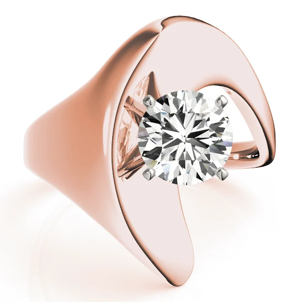 Solitaire Swirl Engagement Rings - Image 11