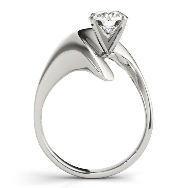 Solitaire Swirl Engagement Rings - Image 2