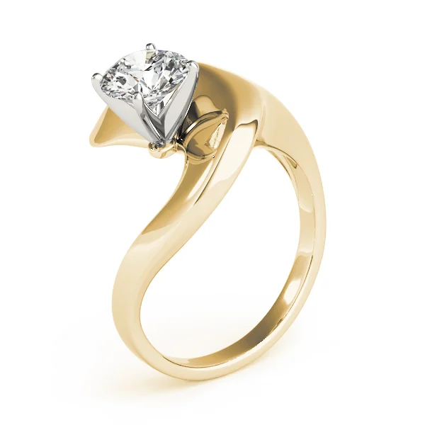 Solitaire Swirl Engagement Rings - Image 8