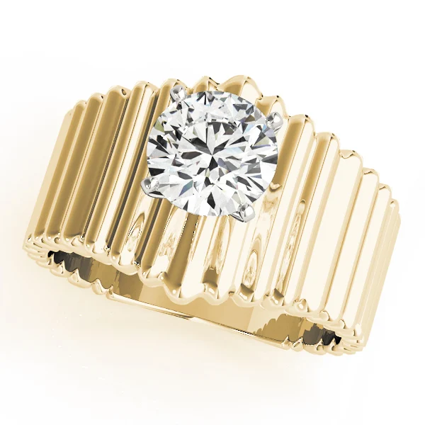 Solitaire Round Engagement Ring - Image 5
