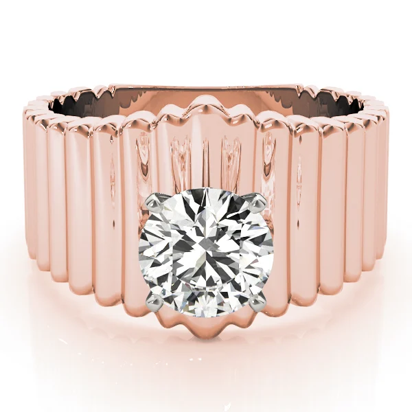 Solitaire Round Engagement Ring - Image 11