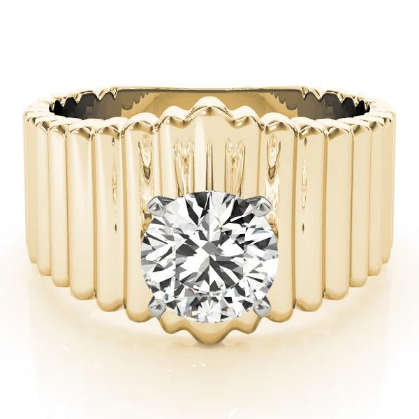 Solitaire Round Engagement Ring - Image 7