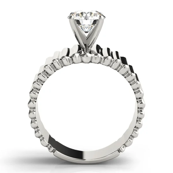 Solitaire Round Engagement Ring - Image 2