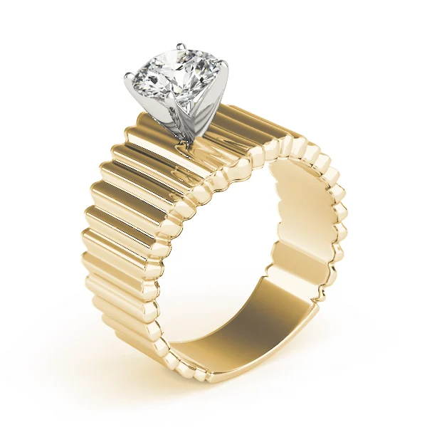 Solitaire Round Engagement Ring - Image 8