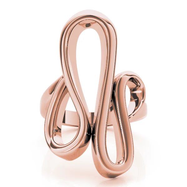 Swirl Freedom Symbol Engagement Rings - Image 11