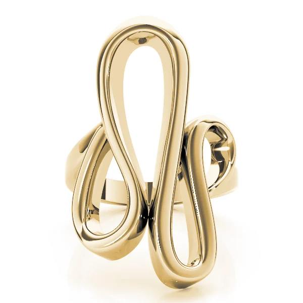 Swirl Freedom Symbol Engagement Rings - Image 7