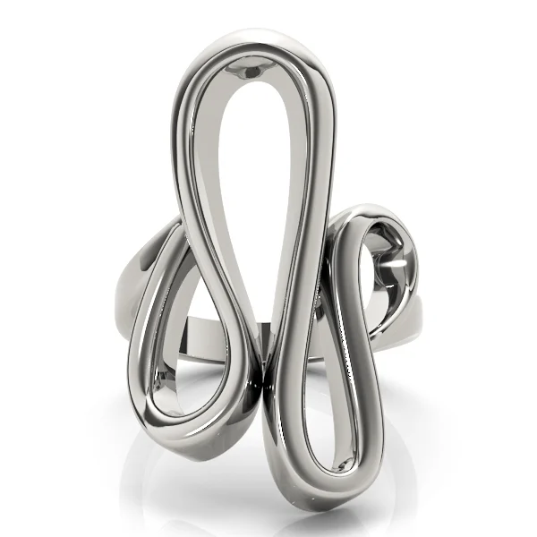 Swirl Freedom Symbol Engagement Rings - Image 3
