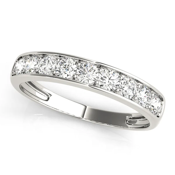 Channel Set Wedding Band