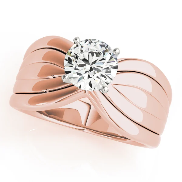 Contemporary Solitaire Engagement Ring - Image 9