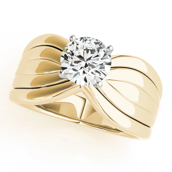 Contemporary Solitaire Engagement Ring - Image 5