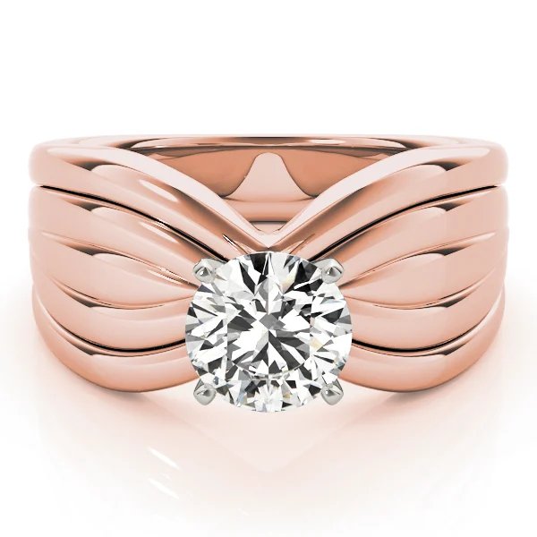Contemporary Solitaire Engagement Ring - Image 11