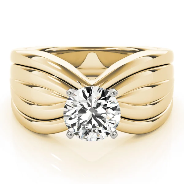 Contemporary Solitaire Engagement Ring - Image 7