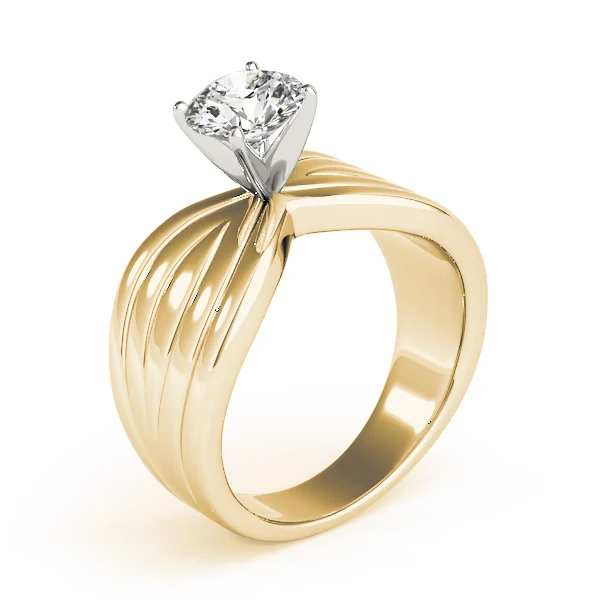 Contemporary Solitaire Engagement Ring - Image 8