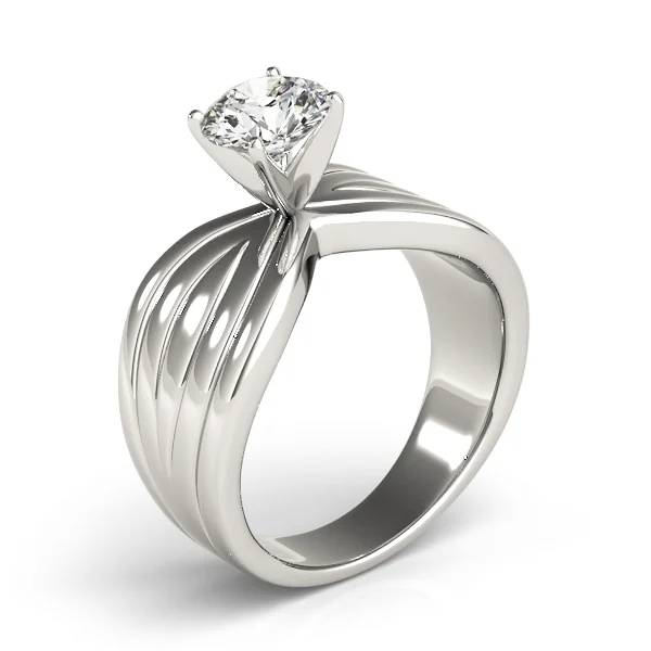 Contemporary Solitaire Engagement Ring - Image 4