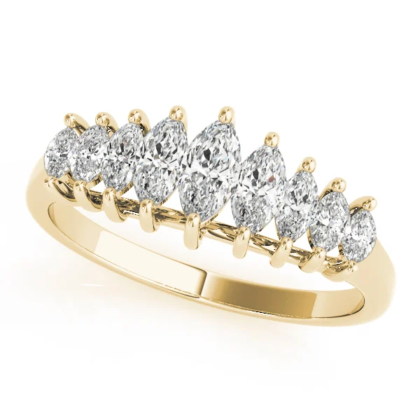 Fancy Shape Marquise Wedding Bands - Image 3
