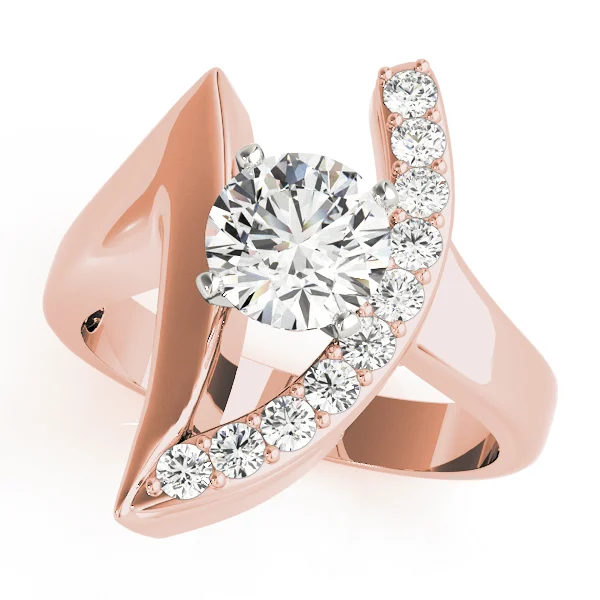 Single Row Prong Set Engagement Ring - Image 5