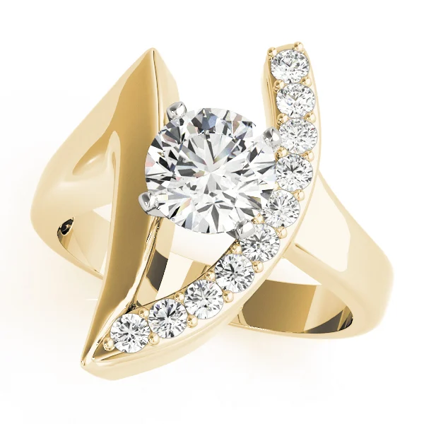 Single Row Prong Set Engagement Ring - Image 3
