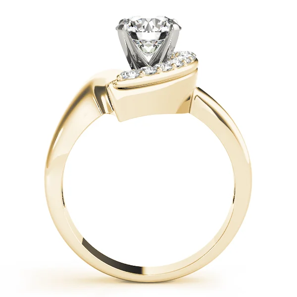 Single Row Prong Set Engagement Ring - Image 4