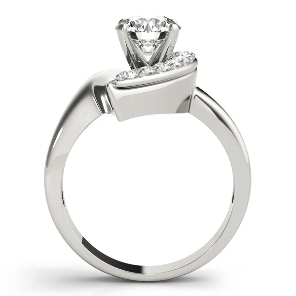 Single Row Prong Set Engagement Ring - Image 2