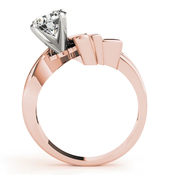 Contemporary Swirl Solitaire Engagement Rings - Image 10