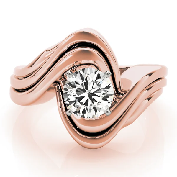 Swirl Solitaire Engagement Rings - Image 11