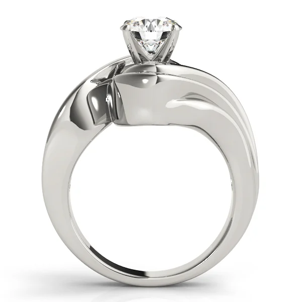 Swirl Solitaire Engagement Rings - Image 2