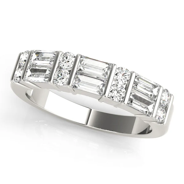 Bar Set Fancy Shape Baguette Wedding Bands