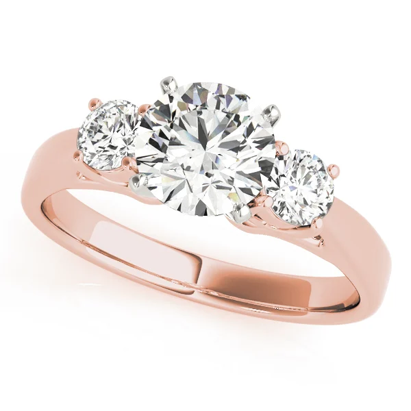ENGAGEMENT RINGS 3 STONE ROUND - Image 9