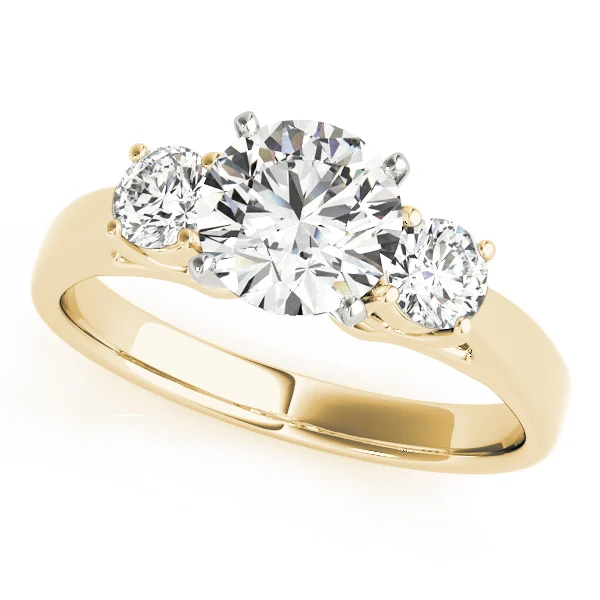 ENGAGEMENT RINGS 3 STONE ROUND - Image 5