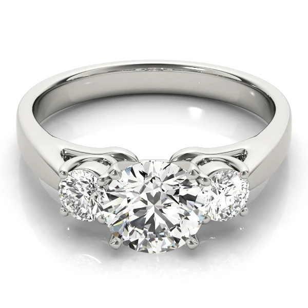 ENGAGEMENT RINGS 3 STONE ROUND - Image 3