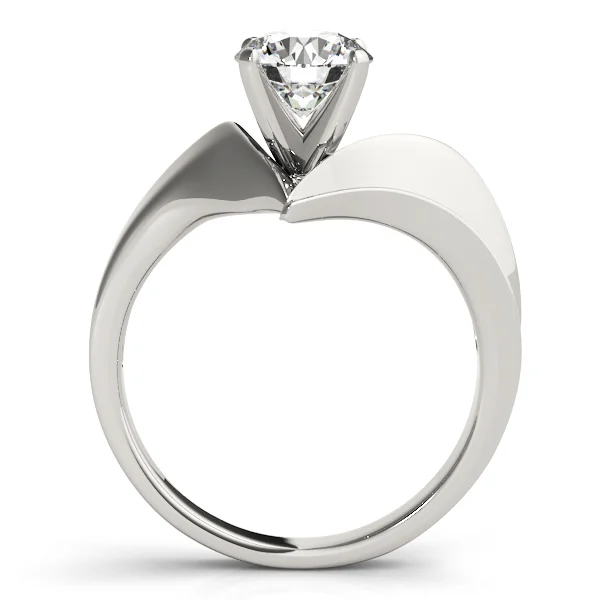 V-Shape Split Solitaire Engagement Ring - Image 2
