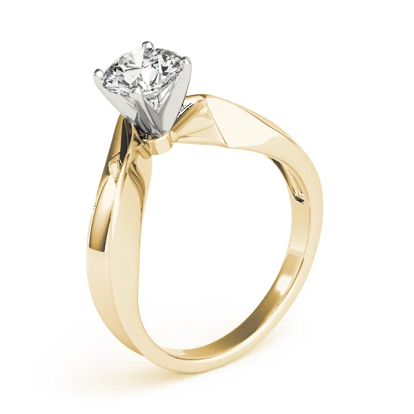 V-Shape Split Solitaire Engagement Ring - Image 8